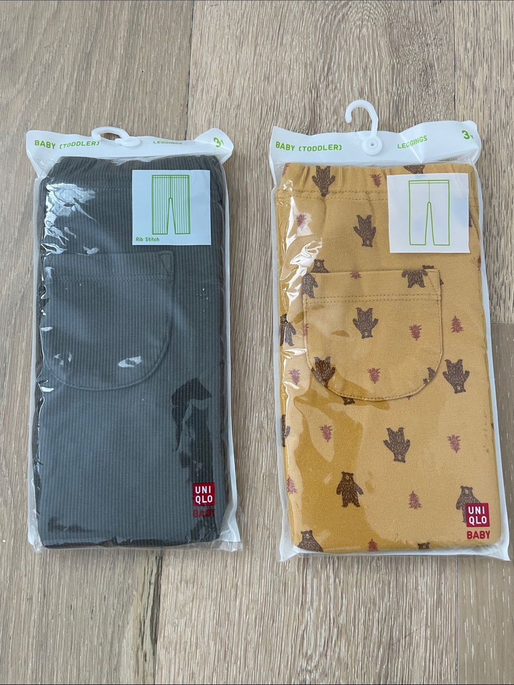 NWT - Uniqlo Baby Leggings - Set of 2 - 3Y